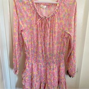Love Shack Fancy Rayna Floral Dress Size Large
